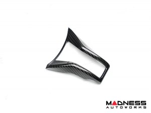 Alfa Romeo Stelvio Steering Wheel Trim - Carbon Fiber - Lower Spoke Trim - QV Model - 2020+ models